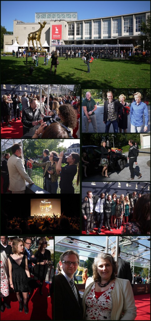 Beelden van de premiere van "Met jou heb ik geleerd"  tijdens het filmfestival in de Stadsschouwburg van Utrecht